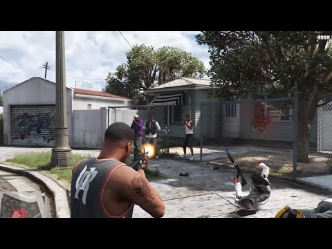 GTA 5 - Franklin Takes Back Grove Street + Ten Star Escape