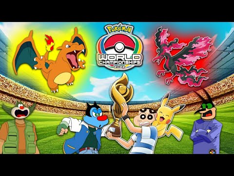 Insane Pokémon World Champs! Oggy & Shinchan vs. Jack & Roaches?! 😱 | Minecraft