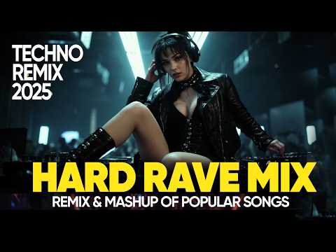 HARD TECHNO DANCE RAVE MIX 2025 | Remix and Mashup of Popular Songs | Full Set Mix |