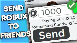 How to Send Robux To A Friend Using A Phone 2023 (easy)