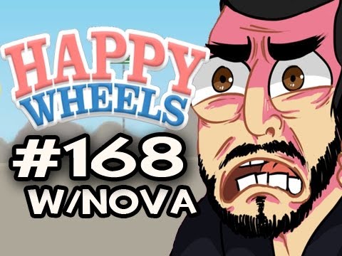 Happy Wheels w/Nova Ep.168 - BIKE THROUGH SKIES PART 2 COMPLETE!