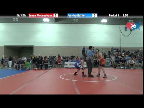 FILA Cadet 65 kg / 143.25 lbs. - Emma Mooneyham vs. Jessika Rottier