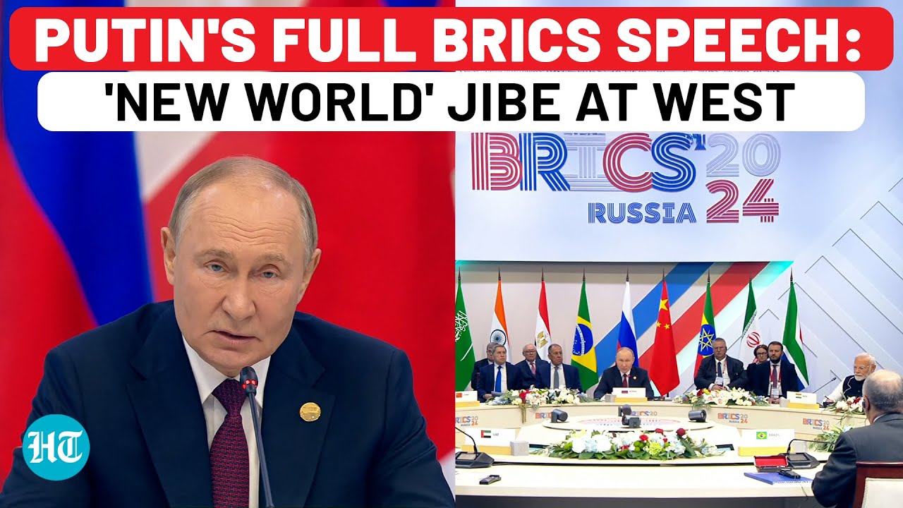 Putin's Full BRICS Speech: Big Jibe At West With 'New World' Comment Amid Israel, Ukraine Wars