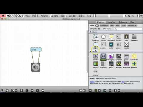 Max MSP V6 Tutorial 17 - Panning with pan2