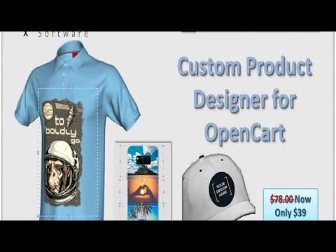 Opencart custom product designer Extension by PurpleTree Software