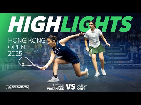 🇯🇵 Watanabe v Orfi 🇪🇬 | Hong Kong Squash Open 2025 | QUARTER FINAL HIGHLIGHTS