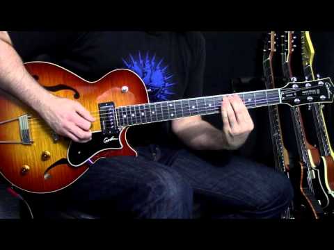 Демонстрация звучания полуакустической гитары Godin Montreal Premiere Supreme