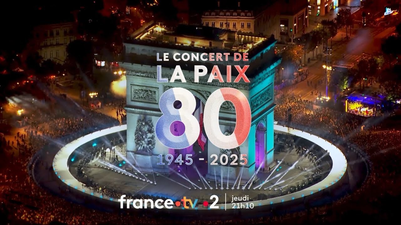 Miniature de la vidéo Le concert pour la paix jeudi 8 mai 2025 sur France 2 du film Le Concert de la Paix