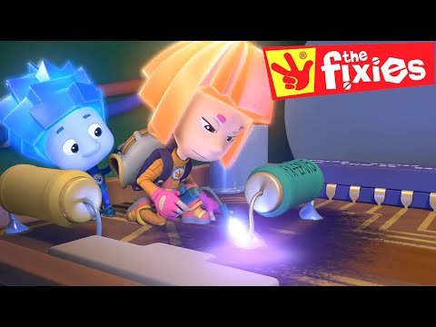 The Fixies ★ Repairing The Car With Spare Parts ★ Fixies English | Videos For Kids - Kingdom Kids Zone, Little Learners - The Fixies