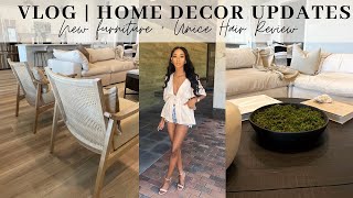 VLOG | HOME DECOR UPDATES | MODERN & NEUTRAL HOME DECOR | UNICE VPART WIG REVIEW 2022