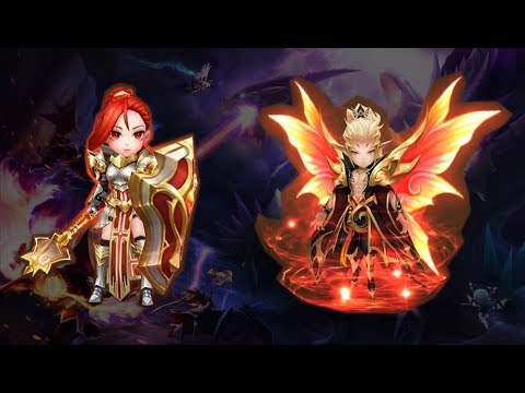 Ophilia (Fire Paladin) & Daphnis (Fire Fairy King) team combo in RTA - Summoners War