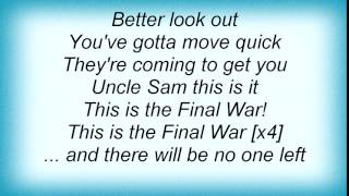 Agnostic Front - Final War Lyrics