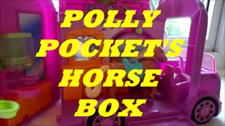 preview picture of video 'MATTEL POLLY POCKET'S TOY PINK HORSE BOX'