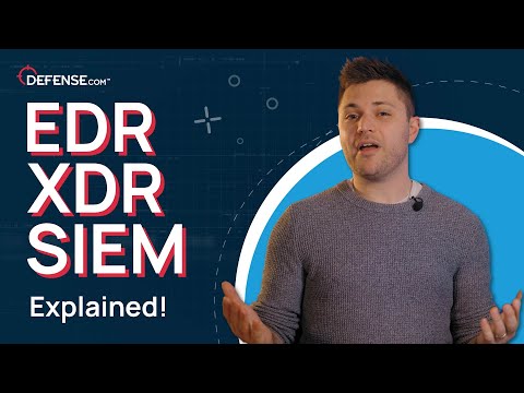 EDR, XDR, SIEM - Explained!