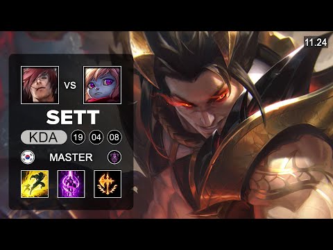 Sett Top vs Poppy - KR Master - PreSeason 12 Patch 11.24