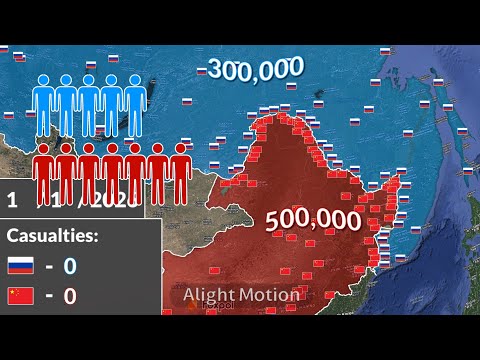 Russia vs China using Google Earth (Only Fiction!!!)