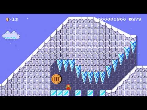 Super Mario Maker 2 🔧 Snow Level 🔧 by Myy100
