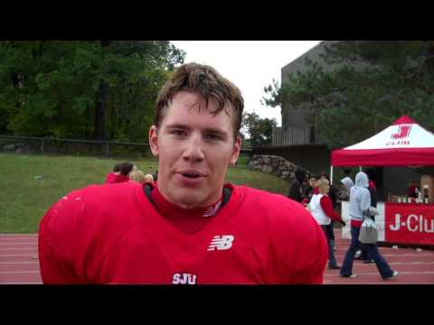 Post-Game Interview w/SJU Senior Running Back Kellen Blaser - 2009 Bethel (Homecoming)
