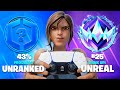 Unranked to Unreal SPEEDRUN (Console Fortnite Ranked)
