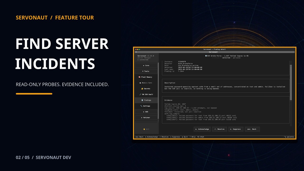 Thumbnail for Agentless Server Incident Detection | Servonaut