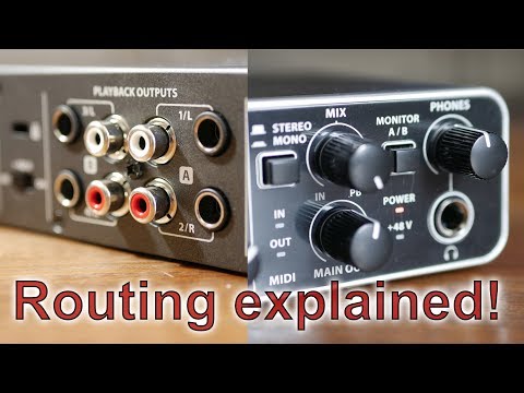 Behringer UMC-404HD | Audio Routing Explained