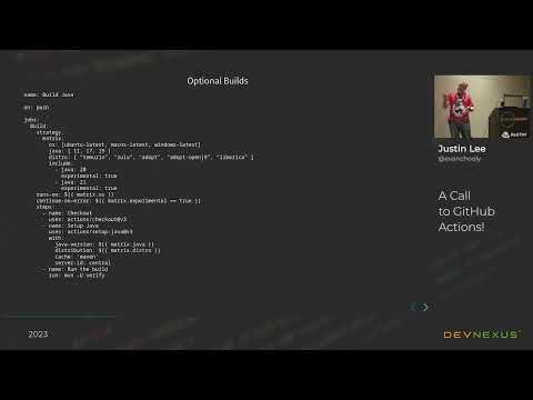 Devnexus 2023 - A Call to (GitHub) Actions! - Justin Lee