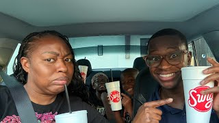 Trying Swig Drinks During Grand Opening in Wesley Chapel, Fl 
