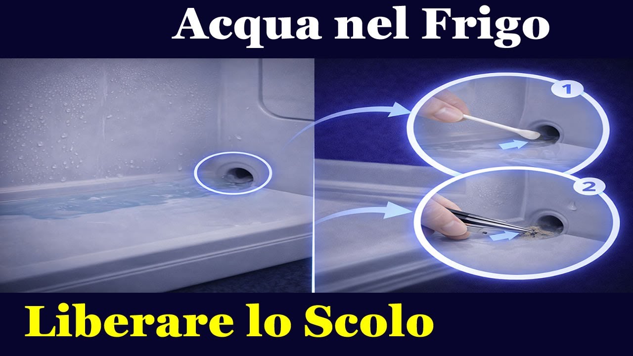 Acqua Depositata nel Frigorifero - Liberare il Foro di Scolo