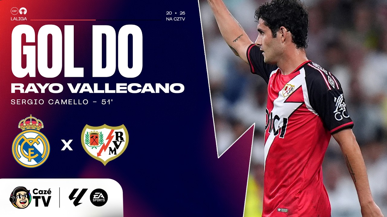 GOOOOL DO RAYO VALLECANO! CAMELLO MARCA DE BIQUINHO CONTRA O REAL!