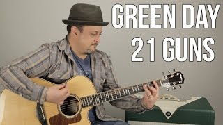 Green Day - 21 Guns - How to Play on guitar - guitar lesson