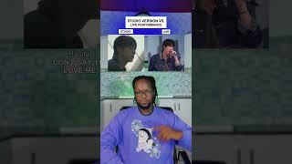 Download lagu Studio Version Vs. Live Performance: Jin 'Don't Say You Love Me' #shorts #music mp3