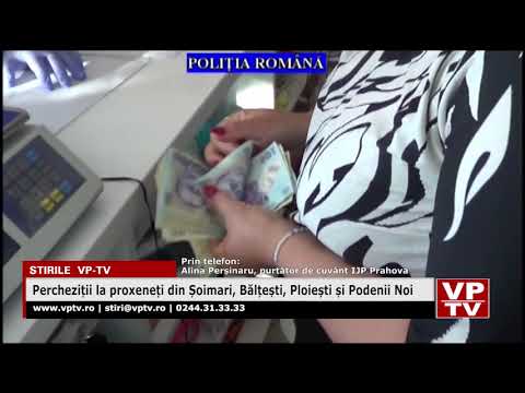 Percheziții la proxeneți din Șoimari, Bălțești, Ploiești și Podenii Noi