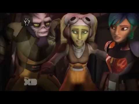 Hera & Sabine and Zeb landing on Sannappo
