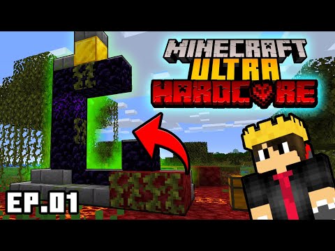 We beat Minecraft on UltraHardcore, you can't regenerate!  Ep 01