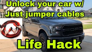 How To Unlock Car With Dead Battery. Keys Locked Inside With Dead Battery. Break into lock dead car