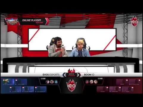EVOS VS BOOM ID | IEG 2018 | MATCH 1 | MOBILE LEGEND