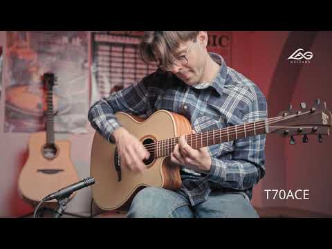 Lag T70ACE-B&B | Auditorium Cutaway Acoustic-Electric, Black & Brown. New with Full Warranty! image 11