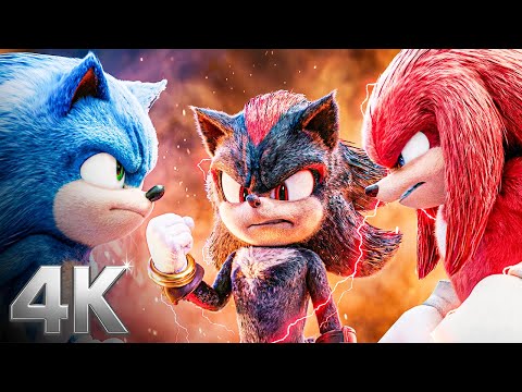 The Best of Sonic, Tails, Knuckles and SHADOW from the Movie Trilogy | 💥 4K