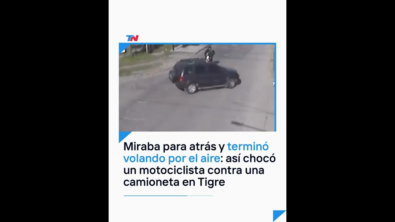 HE WAS SAVED BY A MIRACLE I A motorcyclist crashed into a truck due to distracted driving