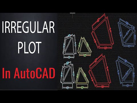Irregular Plot in AutoCAD 2021 How to Draw Irregular Plot in AutoCAD