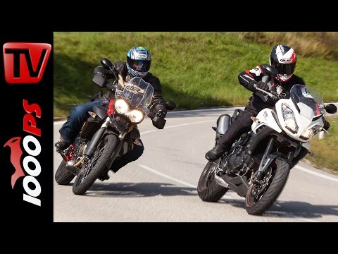 Triumph Tiger Sport vs Tiger 800 XC Testvideo | Action, Details, Sound