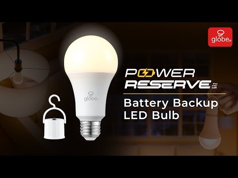 Power Reserver Battery Backup LED Bulb | Globe Electric