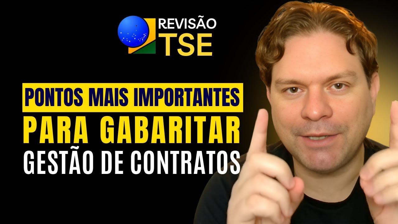 REVISÃO TSE: É ASSIM QUE A CEBRASPE VAI COBRAR GESTÃO DE CONTRATOS