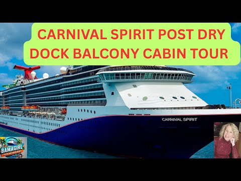 Thumbnail for CARNIVAL SPIRIT POST DRY DOCK TOUR OF BALCONY CABIN