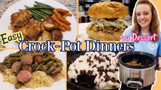 SLOW COOKER DINNERS | WHAT'S FOR DINNER? | CROCK-POT DESSERT RECIPE | NO. 62