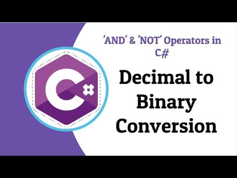 C Convert Decimal to Binary | Use of AND and NOT Operators Conversion