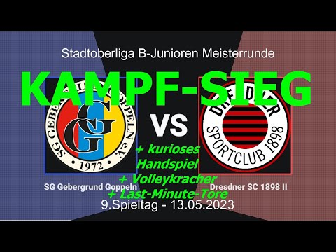 ⚽SG Gebergrund Goppeln - Dresdner SC: Emotionen, Kampf, Tore ⚽ MIT KOMMENTATOREN 💕🔥