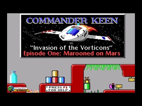 Commander Keen 1 (1991, MS-DOS) - Marooned on Mars (Full Longplay)[720p60]