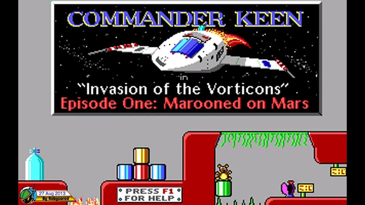 Commander Keen 1 (1991, MS-DOS) - Marooned on Mars (Full Longplay)[720p60] - YouTube