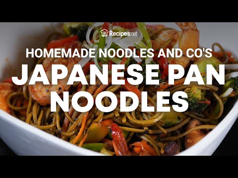 How to make JAPANESE SOBA PAN NOODLES like Noodles and Co. | Recipes.net - YouTube